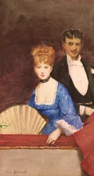 Senhora com ventilador